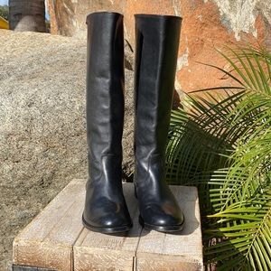 Frye Melissa Button Back Zip Boots. Color-black Size- 8 1/2 B